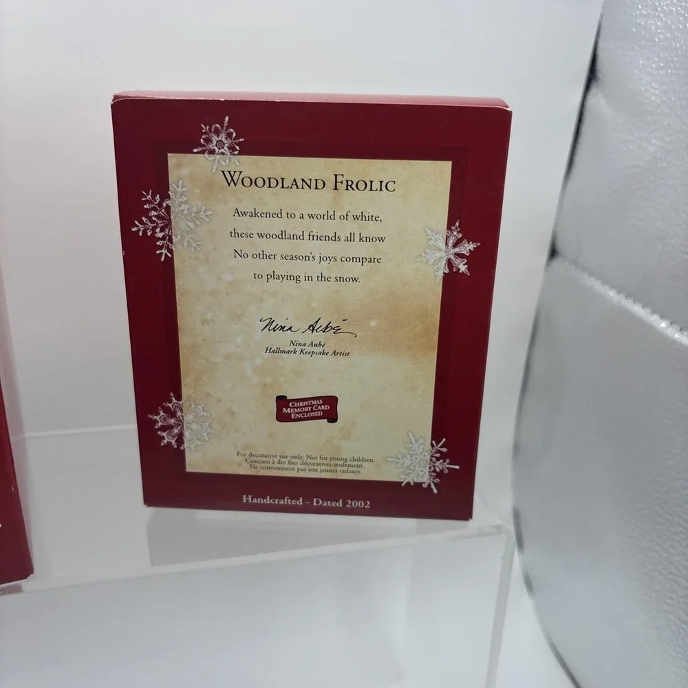 Hallmark Keepsake Ornaments~Lot of 2~Woodland Frolic and Cool Friends~NIB